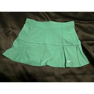 Nike Women's Dri-FIT Tennis Skort Green Stretch Athletic Golf Skirt Sz S
